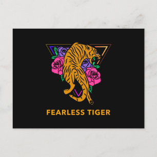 Carte Postale Tigre sans peur