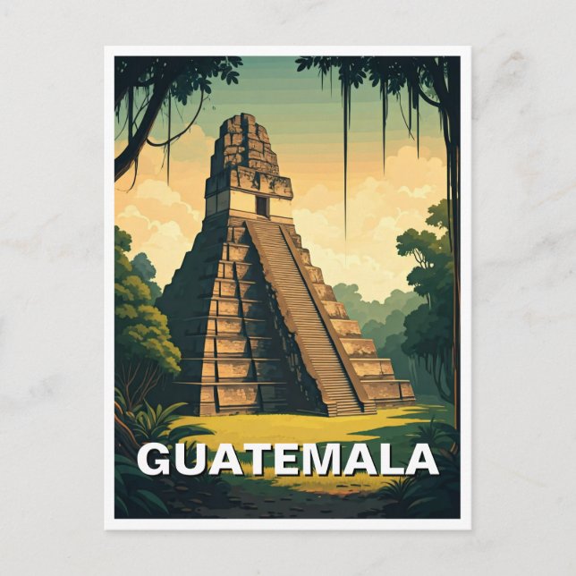Carte Postale Tikal Guatemala Travel (Devant)