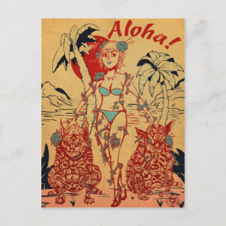 Carte postale Tiki Dogs