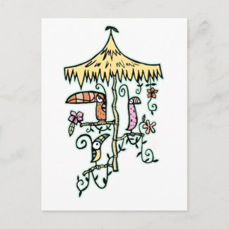 Carte Postale Tiki Room Birds on a Perch par Tiki Stony