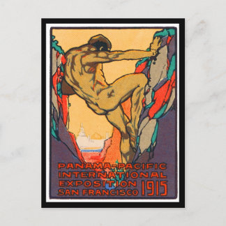 Carte Postale Timbre d'affiche ouvrant le PIE, 1915