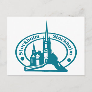 Carte Postale Timbre de Stockholm