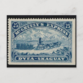 Carte postale Timbre gravé vintage