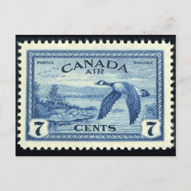Carte postale Timbre gravé vintage (Devant)