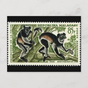 Carte postale Timbre gravé vintage