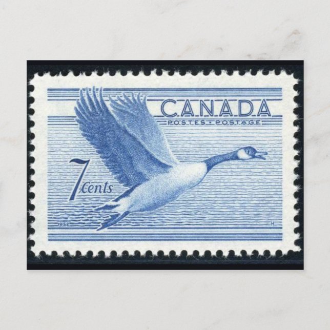 Carte postale Timbre gravé vintage (Devant)