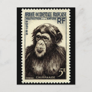 Carte postale Timbre gravé vintage
