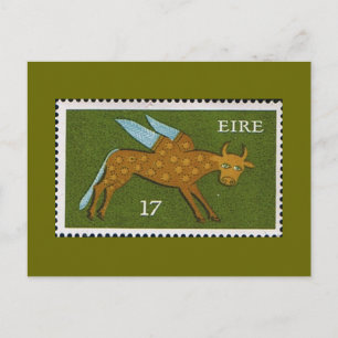 Carte Postale Timbre postal décimal d'Eire Irlande 1974