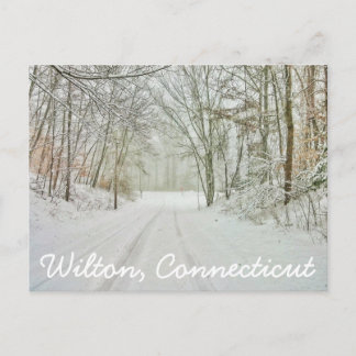 Carte Postale Timbre Wilton Connecticut