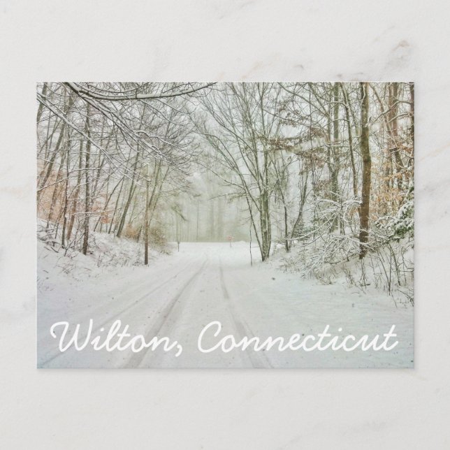 Carte Postale Timbre Wilton Connecticut (Devant)