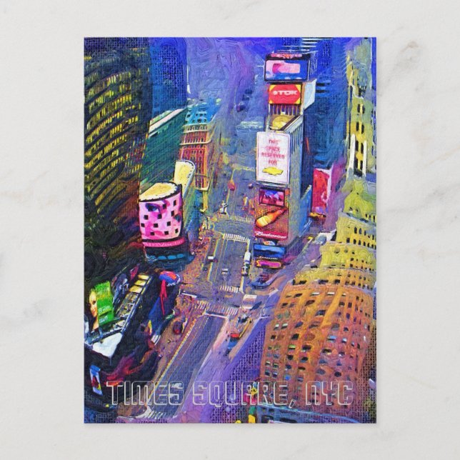 Carte Postale Times Carré, NYC, New York City, skyline (Devant)