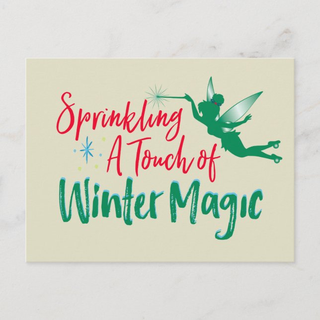 Carte Postale Tinker Bell | Magie hivernale (Devant)