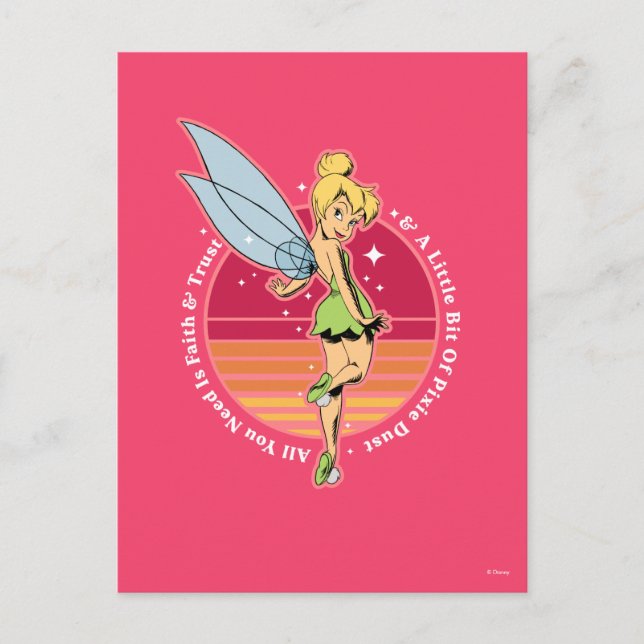 Carte Postale Tinker Bell | Petit peu de poussière de fée (Devant)
