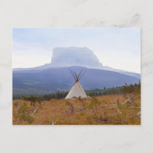 Carte Postale Tipi, Chef Mountain, Parc national des Glaciers