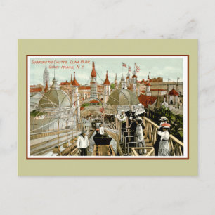 Carte Postale Tir aux chutes à Luna Park à Coney Island