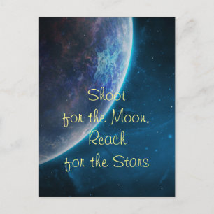 Carte Postale Tir pour la lune