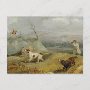 Carte Postale Tir sur le groupe (huile sur toile)