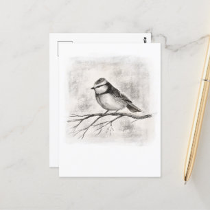 Carte Postale Tirage bleu