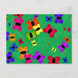 Carte Postale Tirage papillon