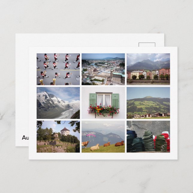 Carte Postale Tirol autrichien (Devant / Derrière)