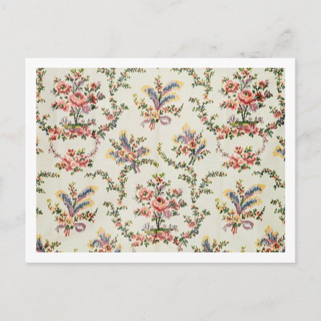 Carte Postale Tissu tissé pour la reine Marie Antoinette au Pala (Devant)