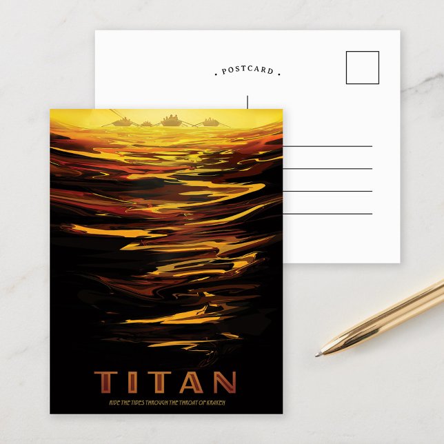 Carte Postale Titan | Visions de l'avenir de la NASA (Créateur téléchargé)