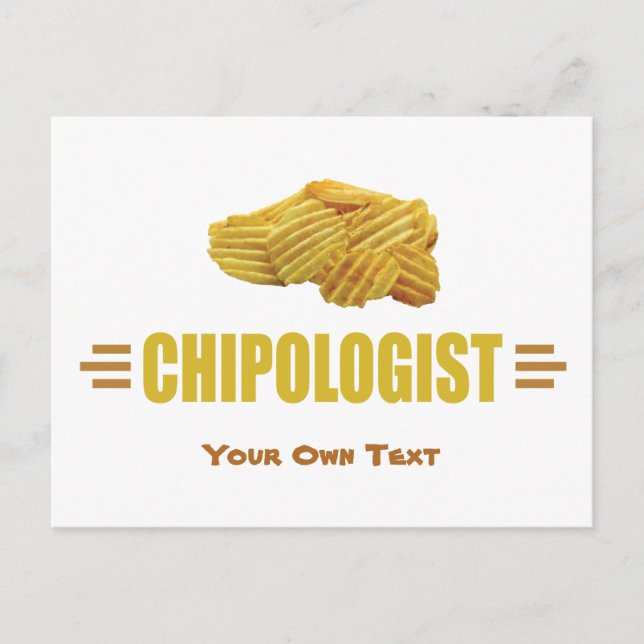 Carte Postale Titre amusant pour un amoureux des chips de pommes (Devant)