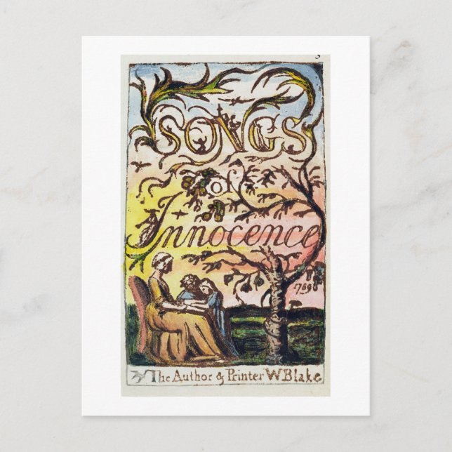 Carte Postale Titre de 'Chansons d'Innocence et d'Expérience (Devant)