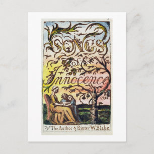 Carte Postale Titre de 'Chansons d'Innocence et d'Expérience