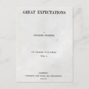 Carte Postale Titre des grandes attentes de Charles