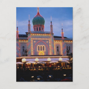 Carte Postale Tivoli Gardens à Copenhague, Danemark