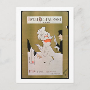 Carte Postale 'Tivoli Restaurant, Strand', Londres (litho couleu