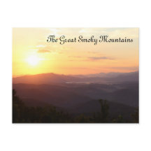Carte postale TN Sunrise Great Smoky Mountains