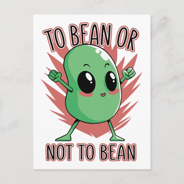 Carte Postale To bean or not to bean (Devant)