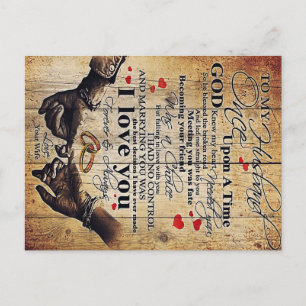 Carte Postale To my Husband Design Gift   Family Decor