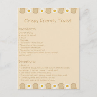 Carte Postale Toast français