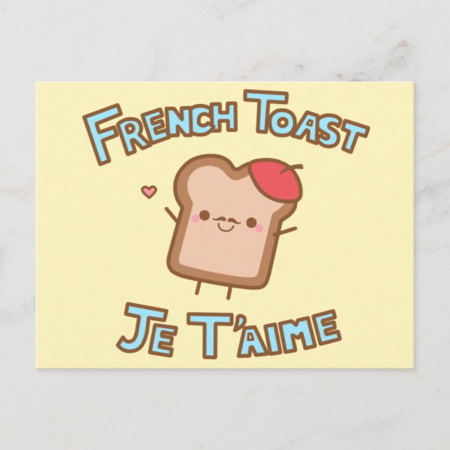Carte Postale Toast français (Devant)