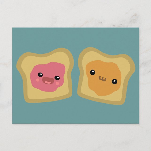 Carte Postale Toast PB&J (Devant)
