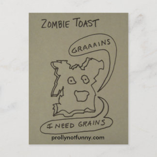 Carte Postale Toast Zombie