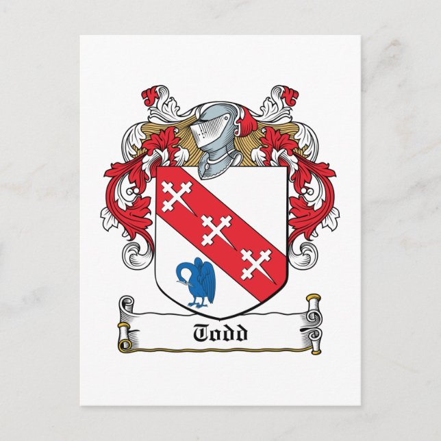 Carte Postale Todd Family Crest (Devant)