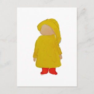 Carte Postale Toddie Time Avril Giboulées Jour Pluvieux Tout-Pet