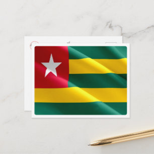 Carte Postale Togo - Drapeau d'agitation -
