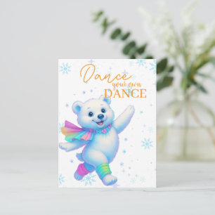 Carte Postale Toile d'art de danse votre propre danse 