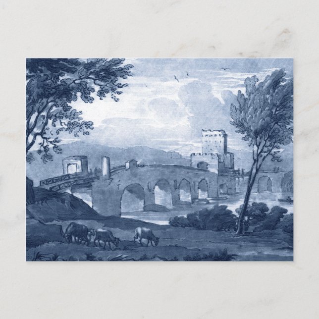 Carte Postale Toile pastorale - Pont (Devant)