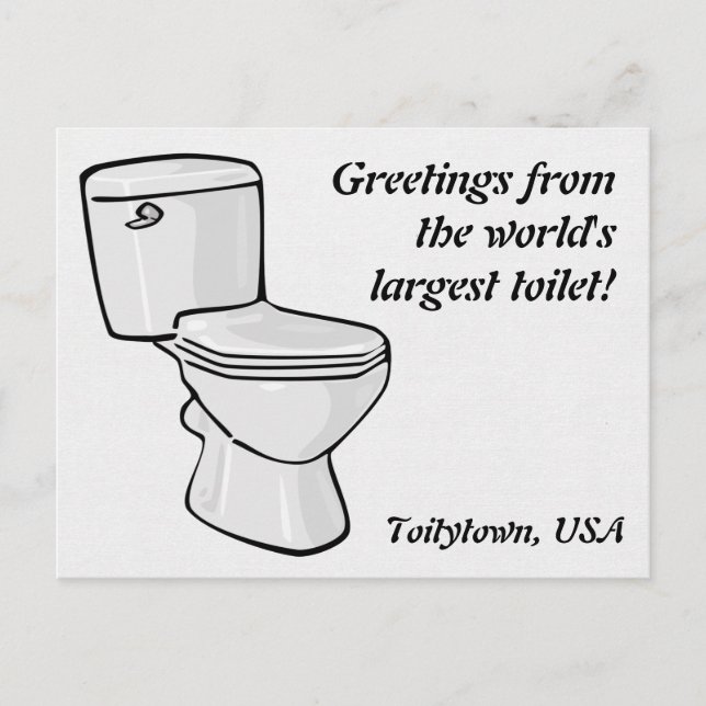Carte postale Toilette (Devant)
