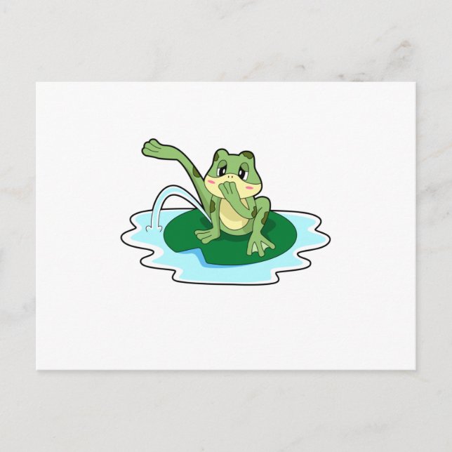 Carte Postale Toilette de grenouille (Devant)