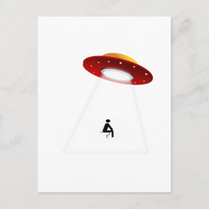 Carte Postale Toilette UFO
