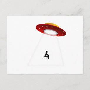 Carte Postale Toilette UFO
