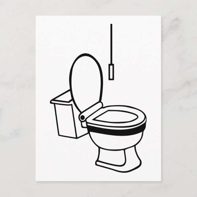 Carte Postale Toilettes (Devant)