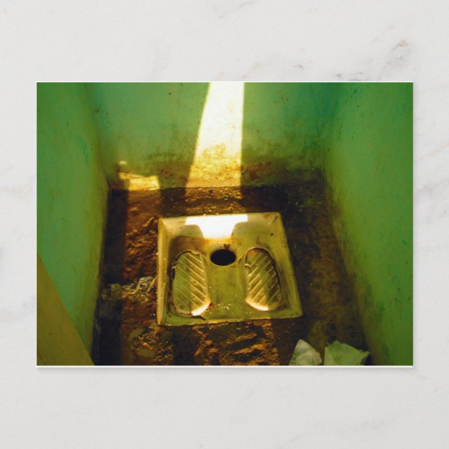 Carte Postale Toilettes côté route en Tunisie 2 (Devant)